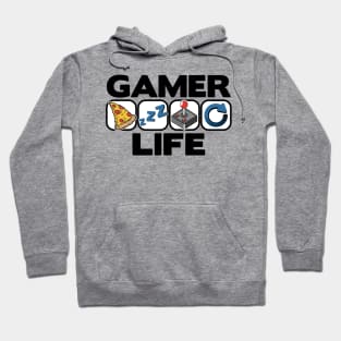 Gamer Life Eat Sleep Repeat Level Up Jahr Birthday Gaming Hoodie